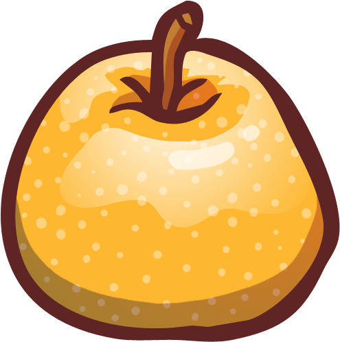 Asian Pear - Illustration (600x600)