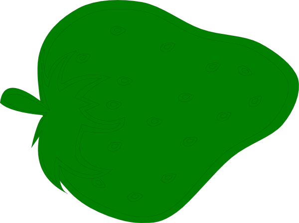 How To Set Use Green Strawberry Icon Png - Heart (600x448)