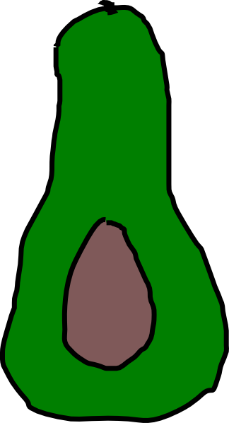 Avocado Clip Art - Avocado Clip Art (324x598)