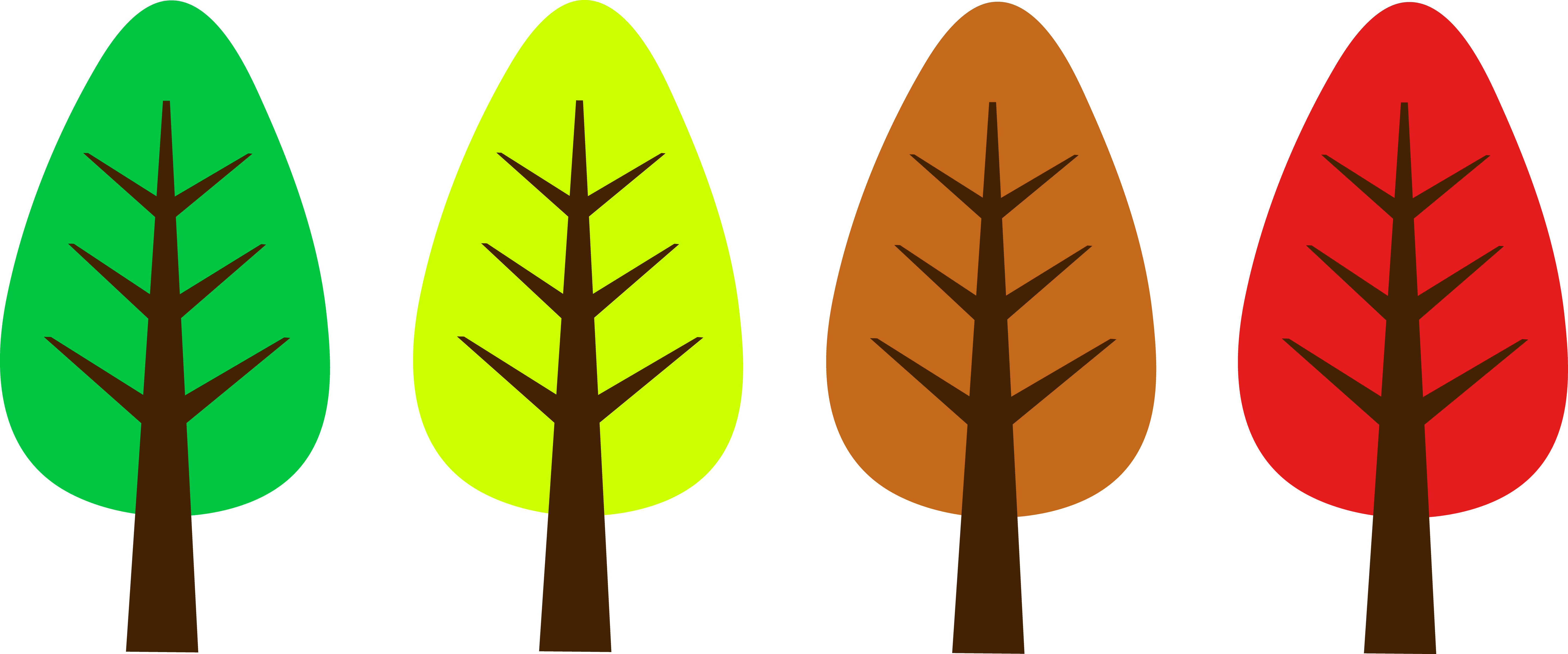 Tree Autumn Clip Art - Tree Clip Art (8102x3378)