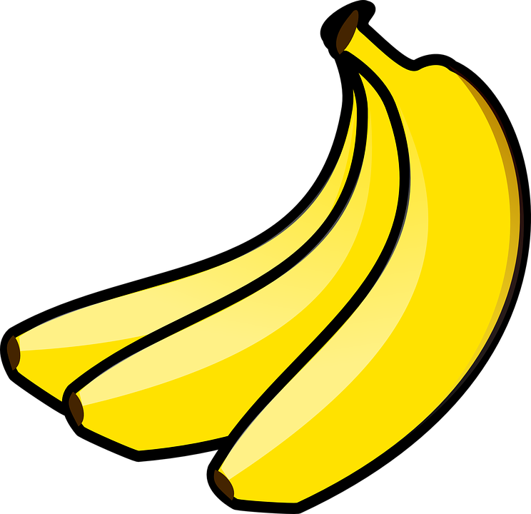 Bananas Clip Art At Clkercom Vector Online - Gambar Buah Pisang Kartun (744x720)