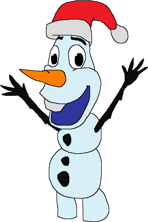 Happy Holidays From Olaf By Kylgrv - Snowman (562x833)