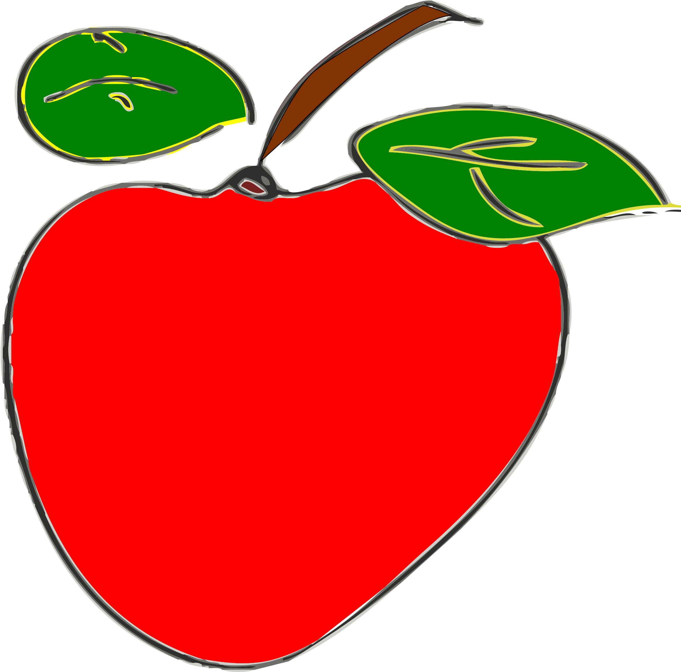 Manzana Clipart - Apple (2400x2941)