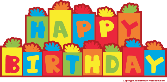 Happy Birthday Clipart - Happy Birthday Present Clipart (579x285)
