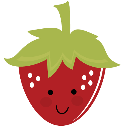 Strawberry Clipart Cute - Cute Strawberry Clipart (432x432)