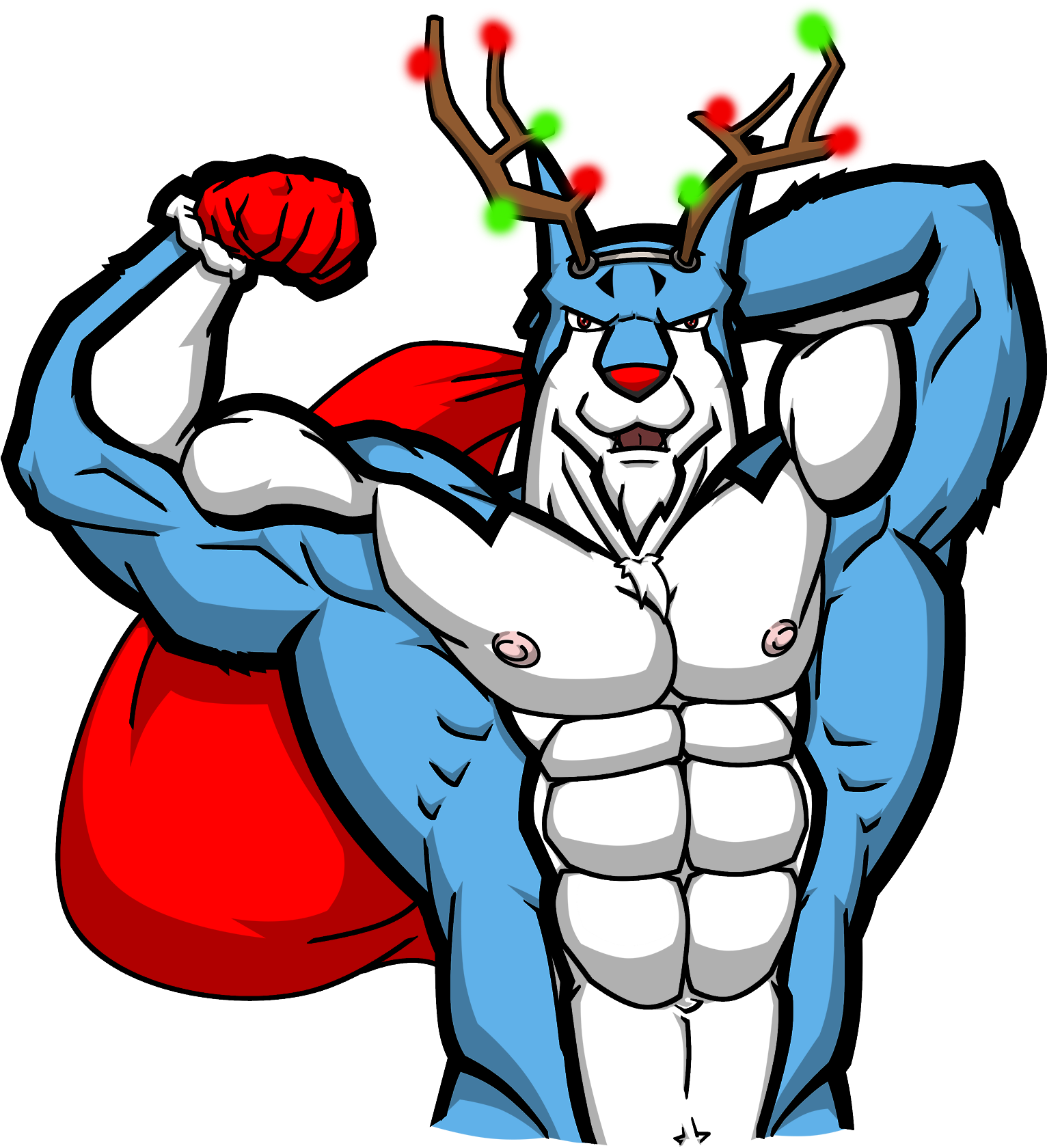 Happy Doggie Holidays - Dog (1569x1700)