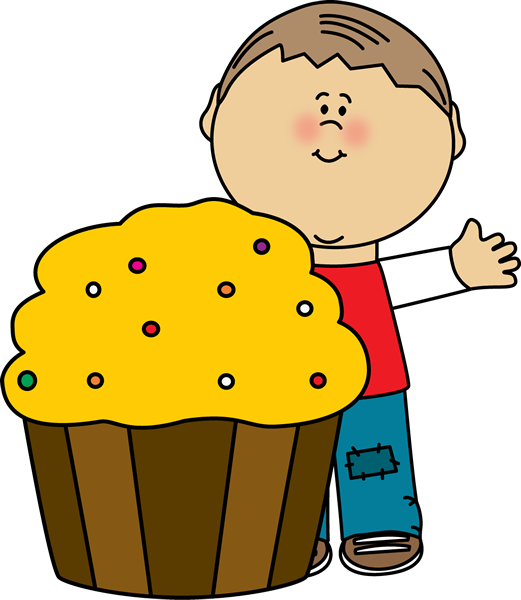 Muffin Clipart Yummy - Cupcake Boy Clipart (521x600)