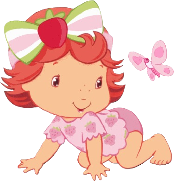Strawberry Shortcake Baby Clip Art - Baby Strawberry Shortcake Png (600x600)