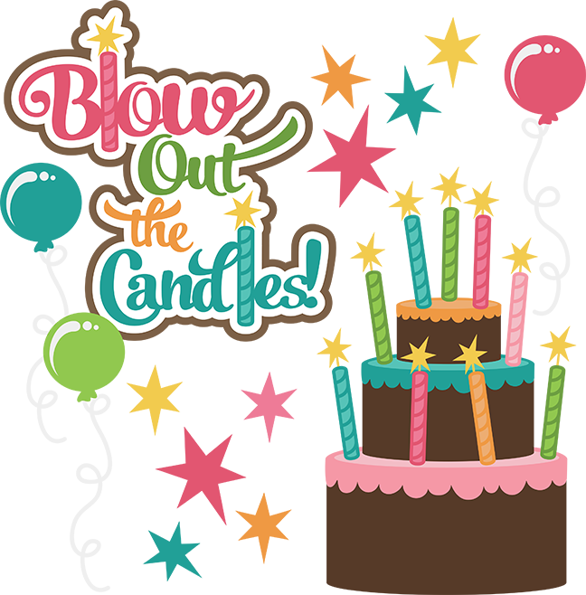 Blow Out The Candles Svg Birthday Clipart Cute Birthday - Blow Out The Candles Png (648x658)