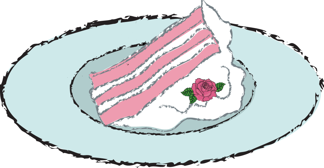 Piece Of Cake Clipart - Cake Slice Eaten Clip Art (1074x558)