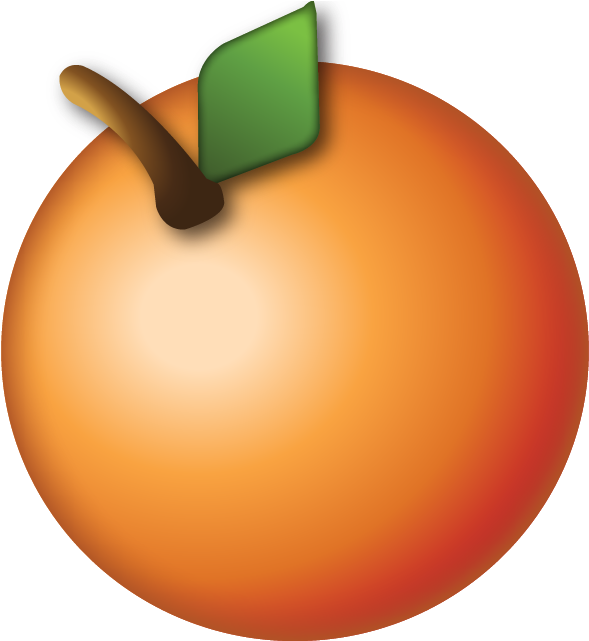 Open Book Emoji $0 - Orange Emoji (640x640)