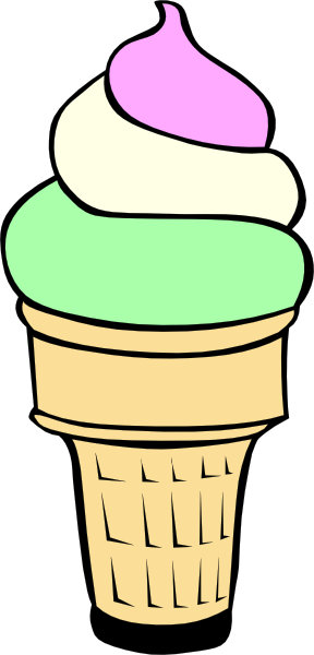 Ice Cream Cone Clip Art (288x600)