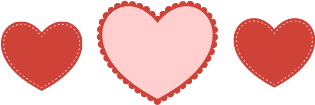 Valentine's Day Hearts - Happy Teachers Day Sticker (680x237)