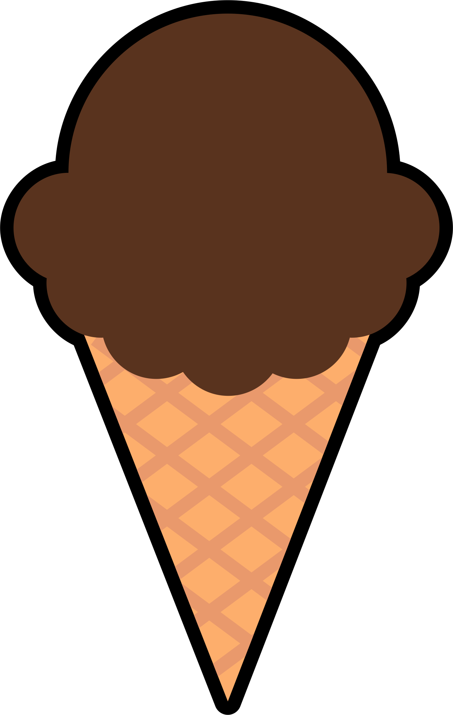 Ice-cream Cone - Ice Cream Cone Clipart (1468x2316)
