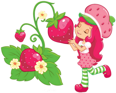 Strawberry Shortcake Iron On Transfers - Strawberry Shortcake Cartoon (400x347)