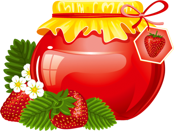 Strawberries In Jars & Bottles - Strawberry Jam Gifs (1024x770)