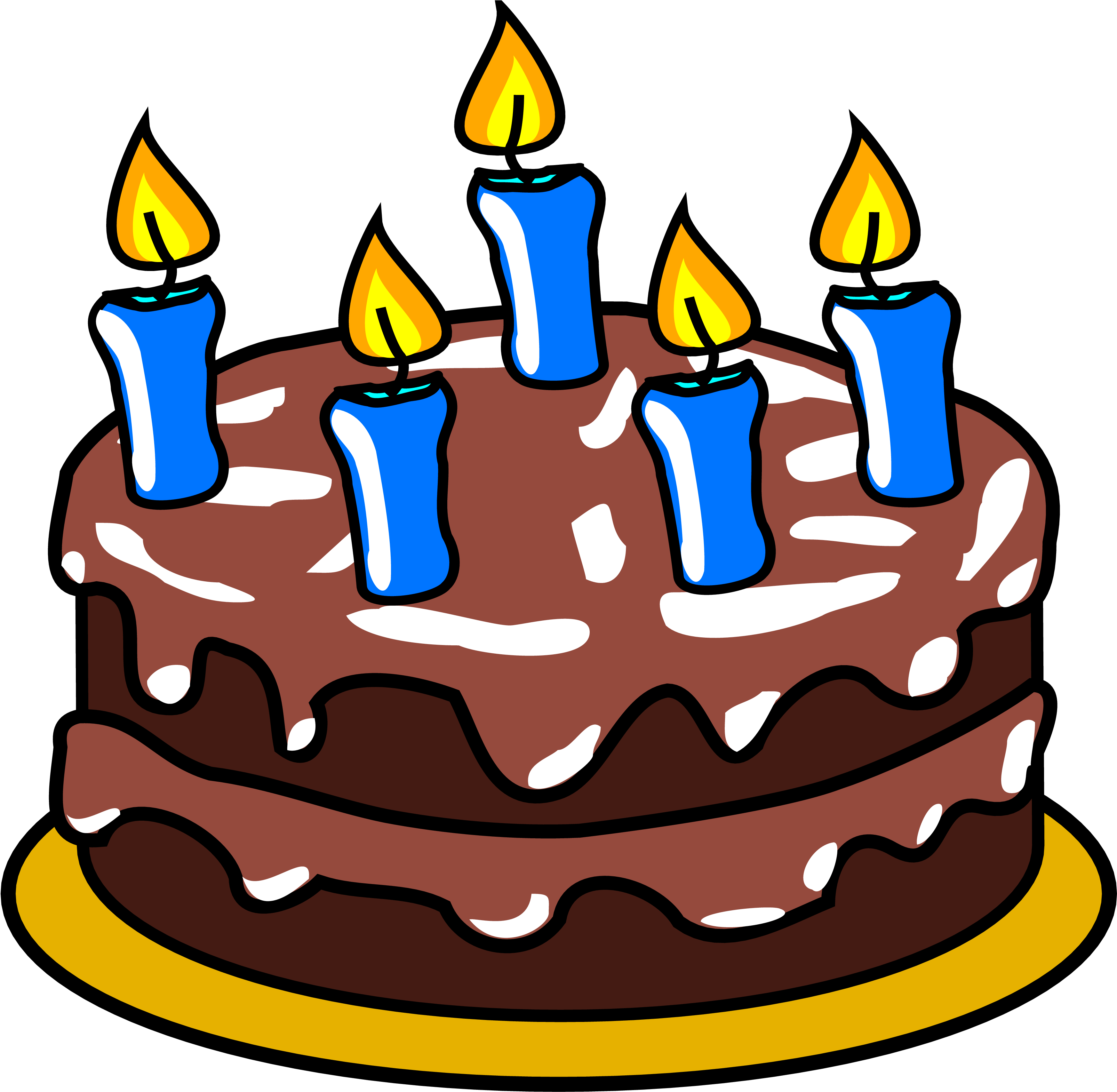 Glitz - Clipart - Birthday Cake Clip Art (3528x3429)