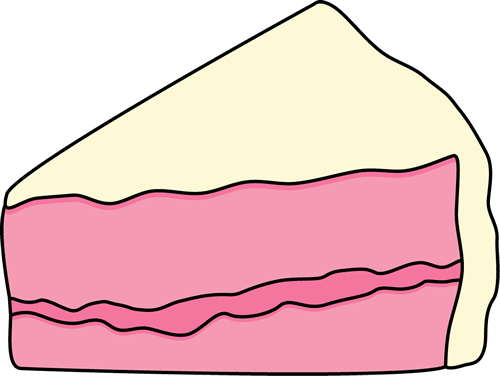 Vanilla Clipart Cake Slice - Piece Of Cake Clipart (500x376)