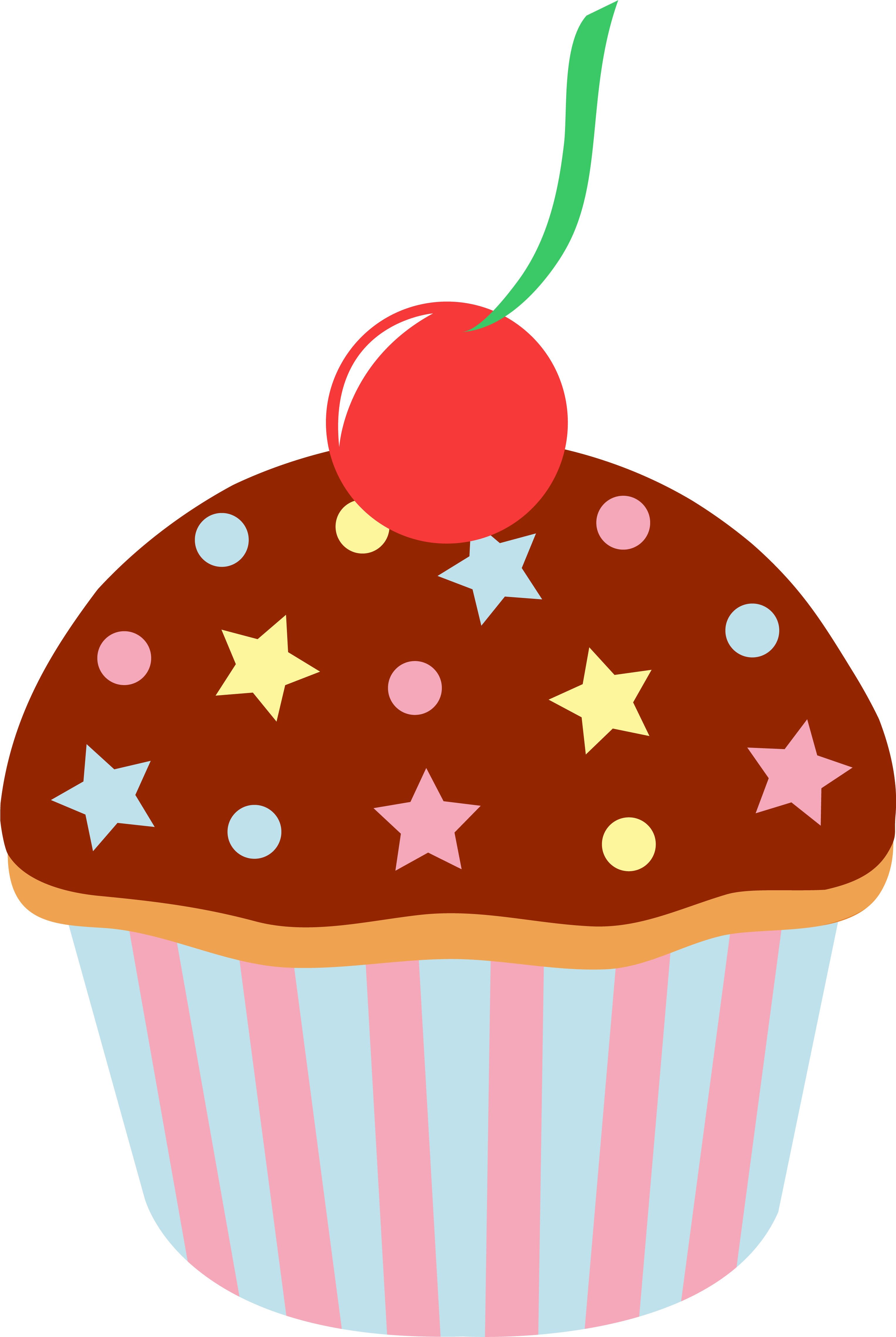 Cartoon Cupcake Clipart - Cup Cake Cartoon (3053x4765)