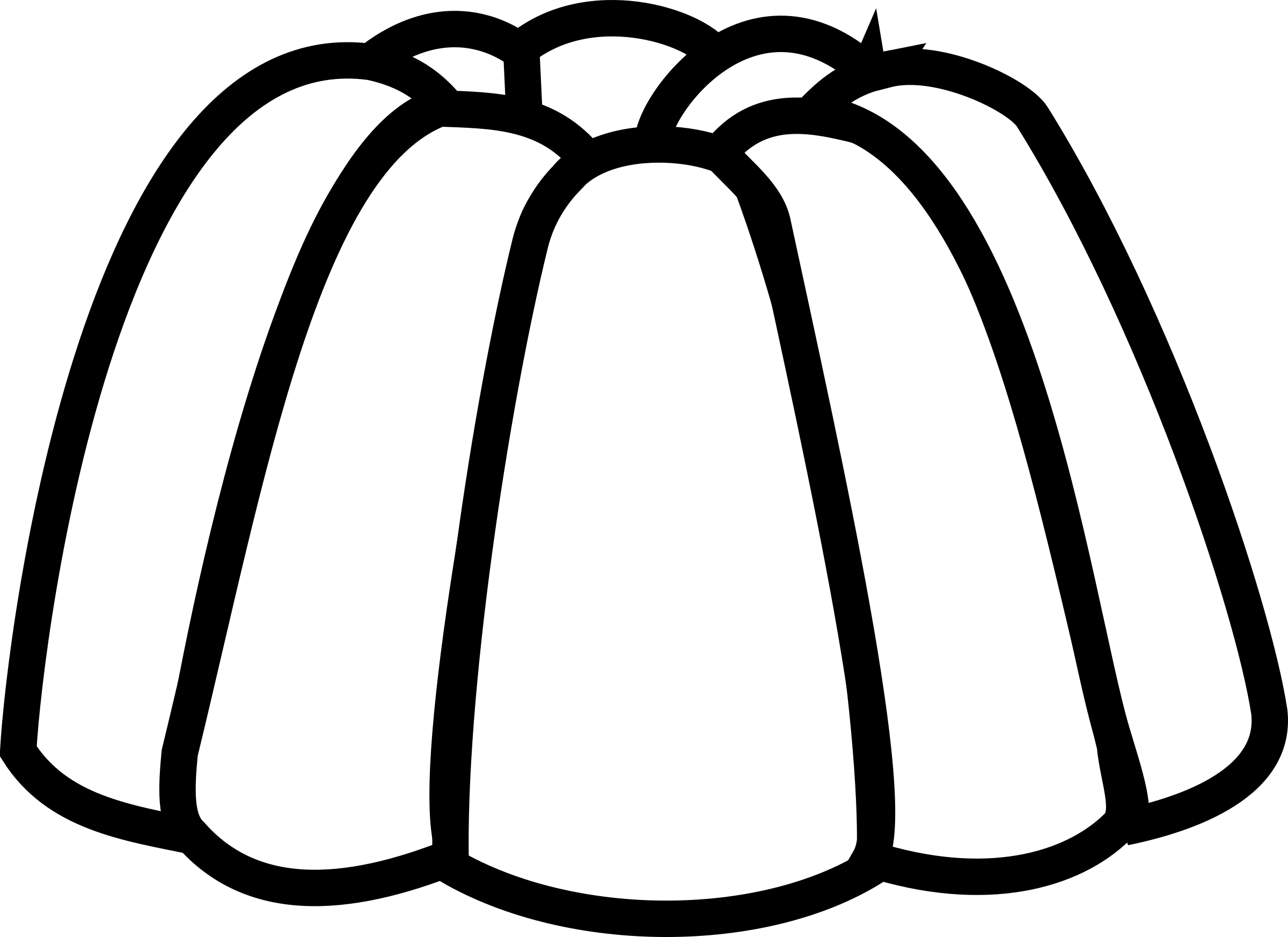 Jelly Clipart Big - Jelly Black And White (2400x1745)