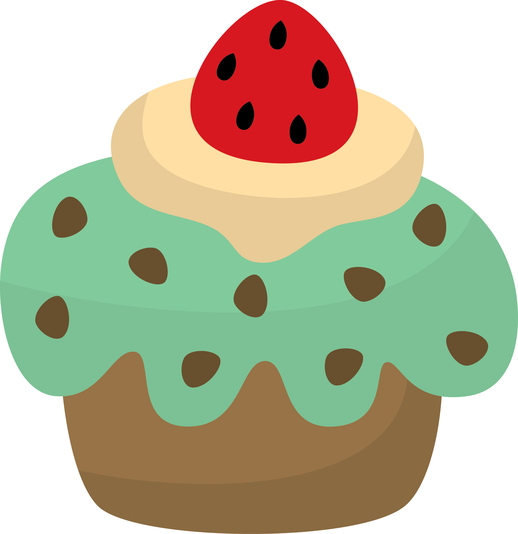 Strawberry Cream Cake Rainbow Cookie Fruit - Strawberry Cream Cake Rainbow Cookie Fruit (2071x2132)
