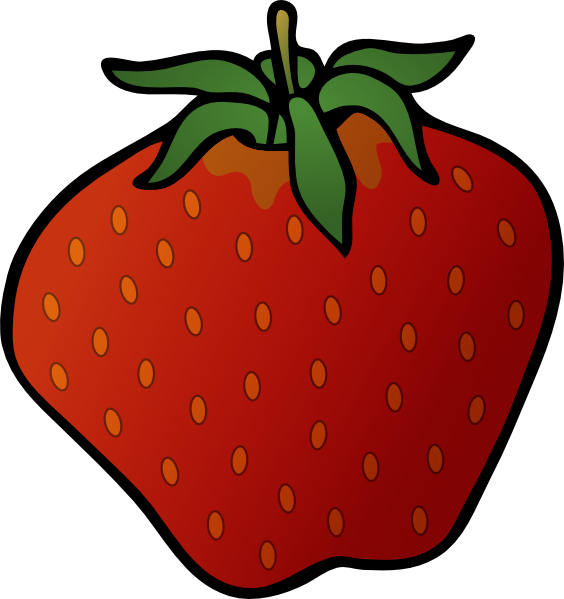 Clipart Strawberry (564x599)