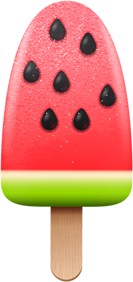 Melon Ice Cream Png Clipart Image - Summer Pics Clip Art Ice Cream (313x600)