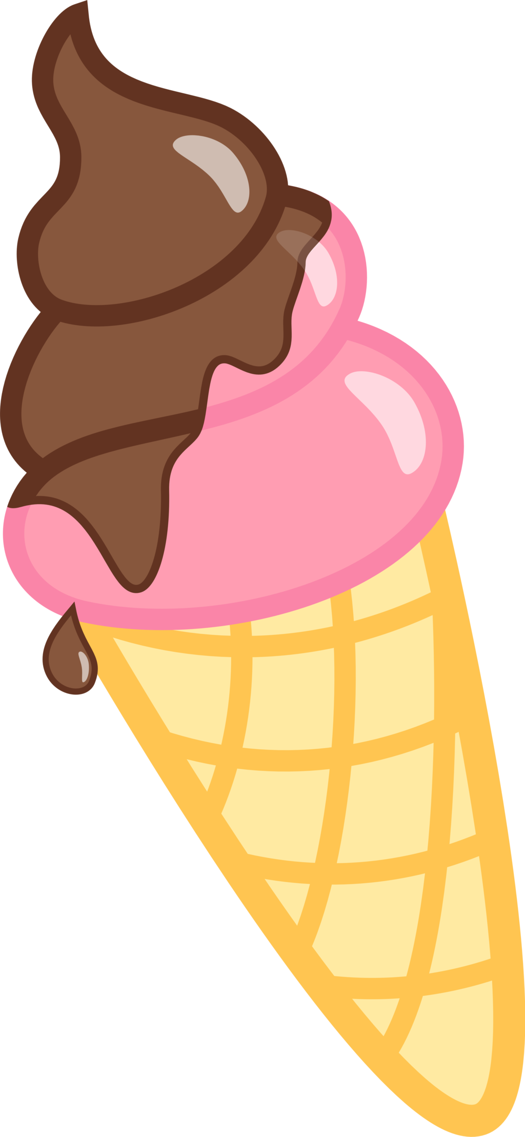 Strawberry Swirl Cutie Mark By Vaderpl - Mlp Ice Cream Cutie Mark (1024x2217)