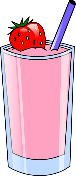 Original Png Clip Art File Strawberry Smoothie Cup - Smoothie Clip Art (258x599)
