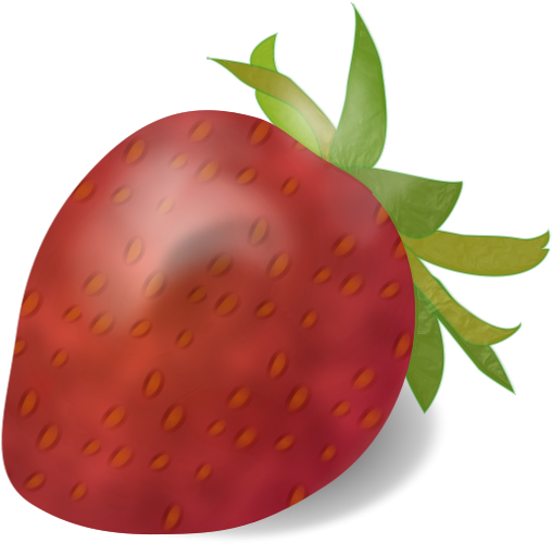 Strawberry Png Images - Custom Strawberry Shower Curtain (600x600)