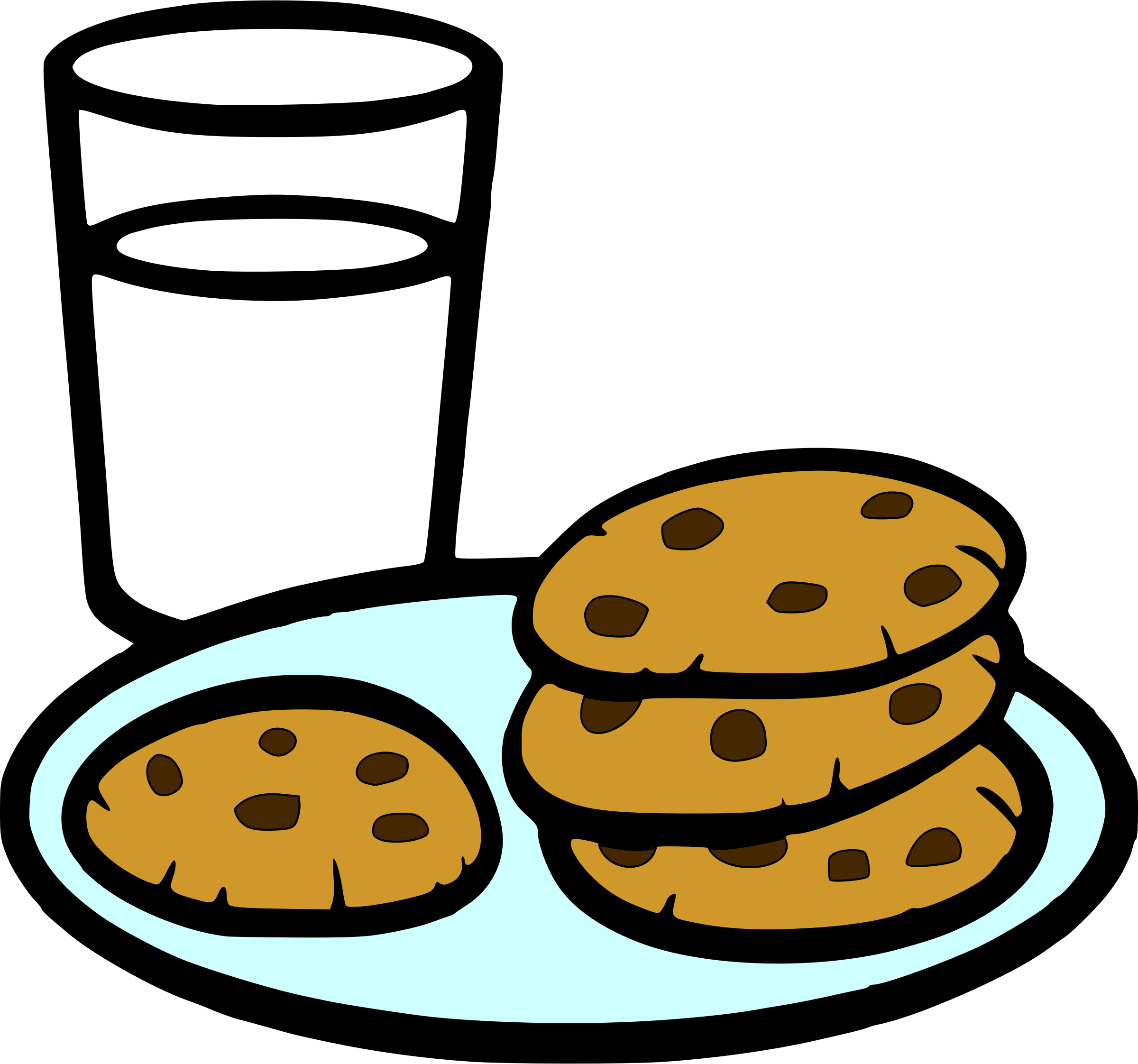 Big Image - Draw Cookies And Milk (2400x2244)