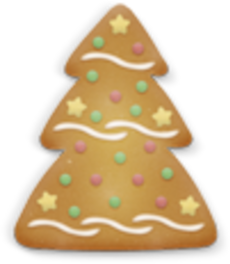 Christmas Tree Cookie Clip Art - Christmas Day (600x600)