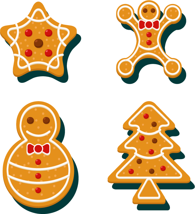 Christmas Tree Cookie Biscuit Clip Art - Christmas Tree Cookie Biscuit Clip Art (630x690)