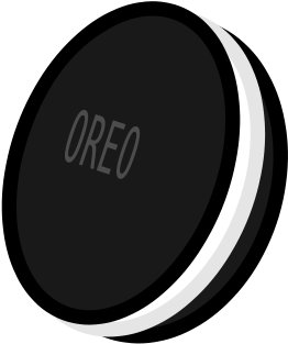 Oreo Cookie Cartoon Clipart - Circle (800x533)