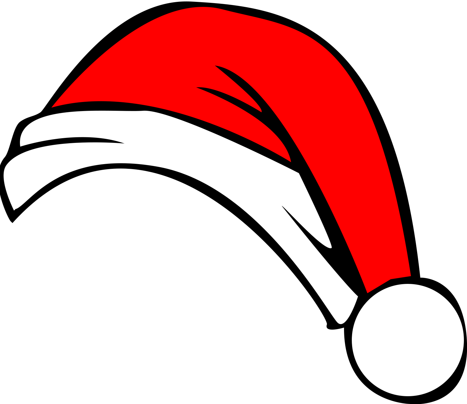 Christmas Clipart Santa Hat - Christmas Hat Vector Png (1500x1295)