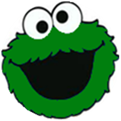 Cookie Monster Clipart Green - Imagenes Del Come Galletas (420x420)