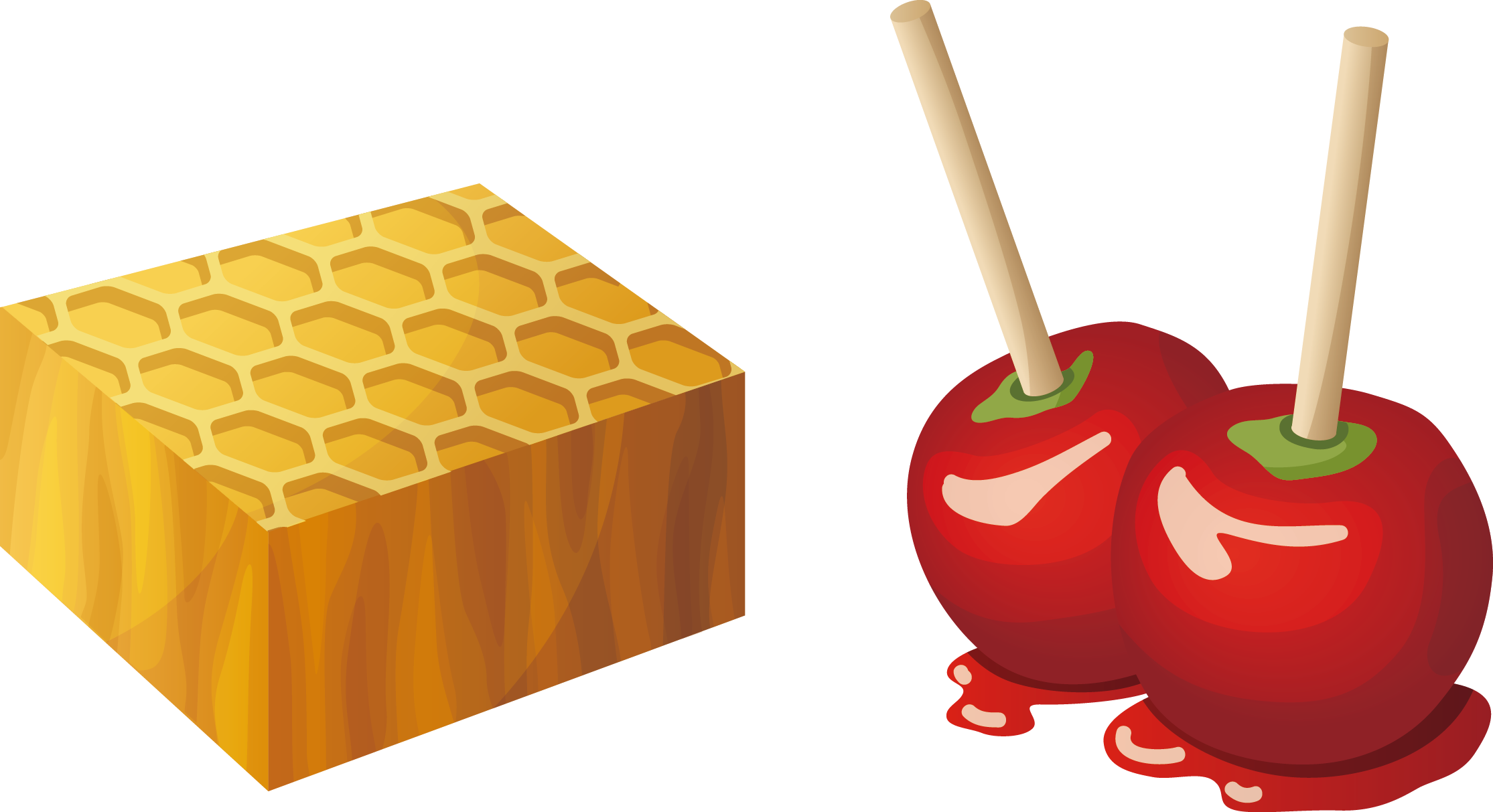 Candy Apple Caramel Apple Fruit Salad Clip Art - Candy Apple Clip Art (2229x1213)