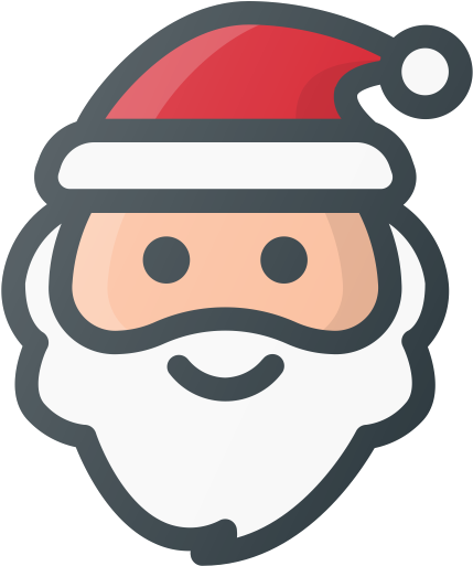 Free Color Christmas Icons - Santa Claus (512x512)