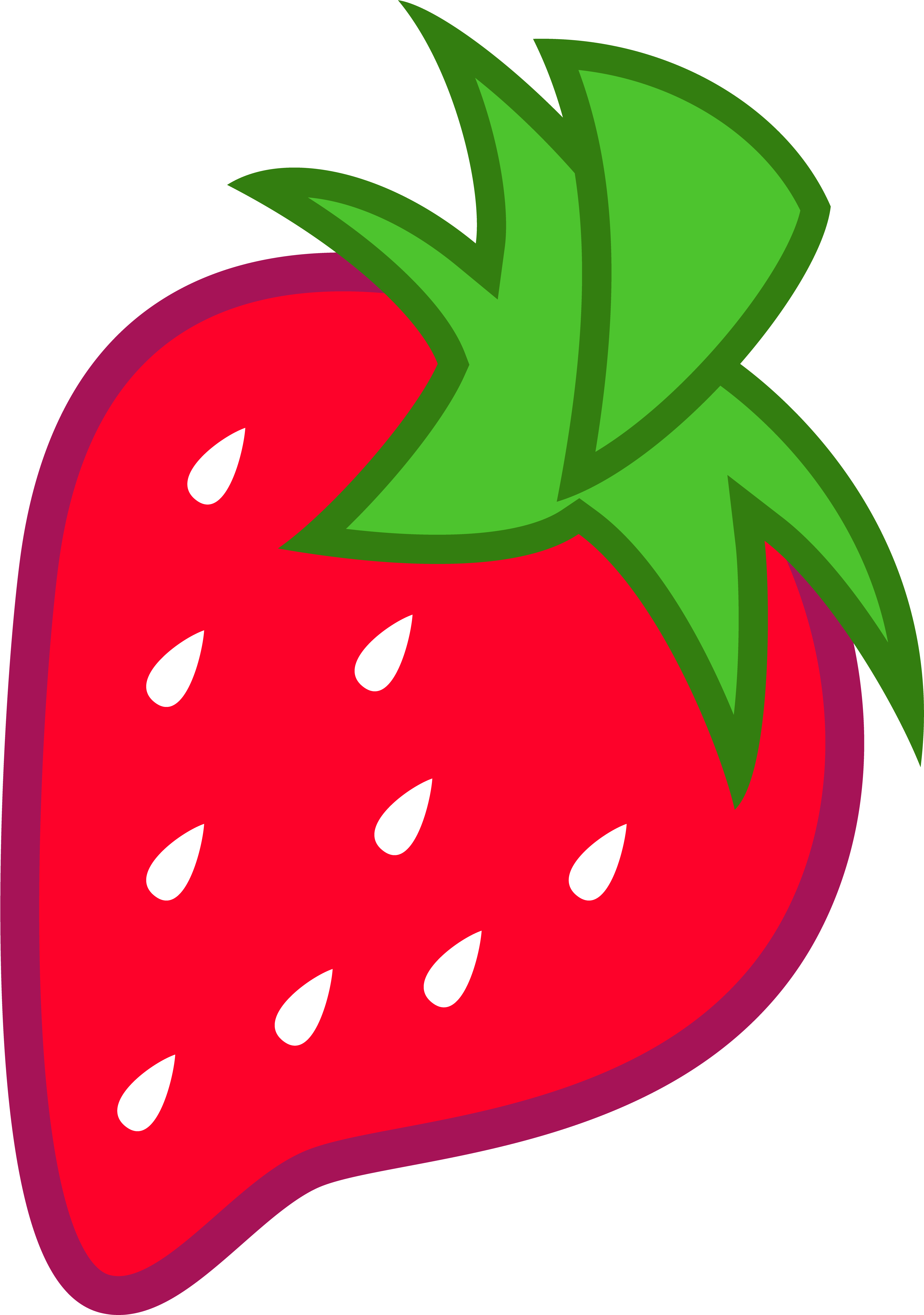 The Gallery For > Cute Strawberry Clipart Png - Mlp Berry Cutie Mark (5000x6862)