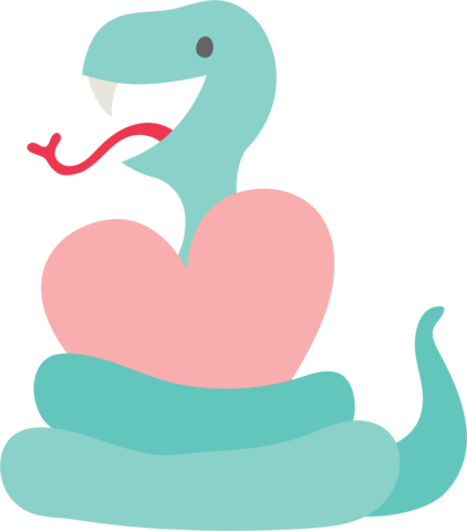 Love Snake Cookie Cutter - Cookie Cutter (422x480)