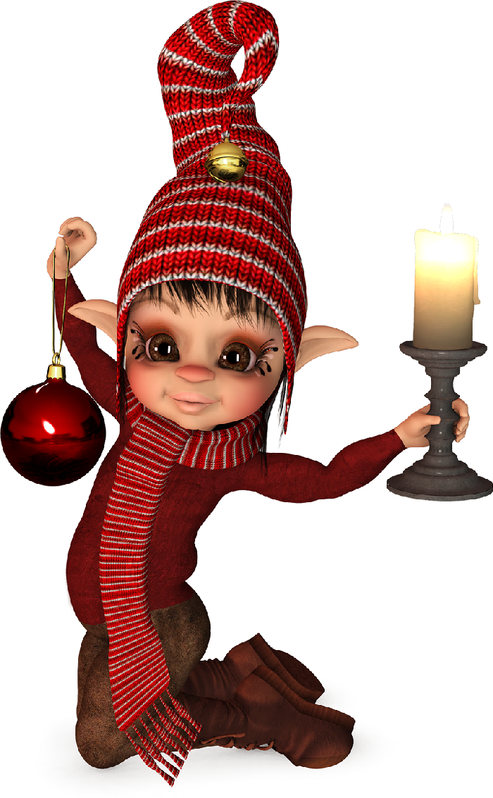 Erzsi Kuckója - Manók - Babák - Рождественская Ельф (700x1133)