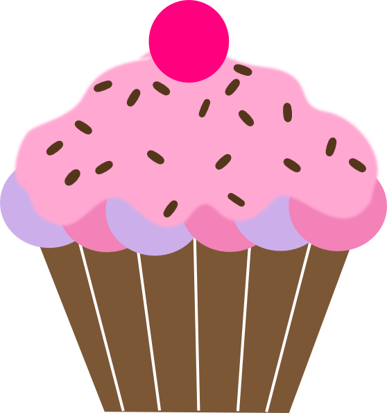 Cupcake Images Clip Art - Birthday Cupcakes Clipart (558x595)