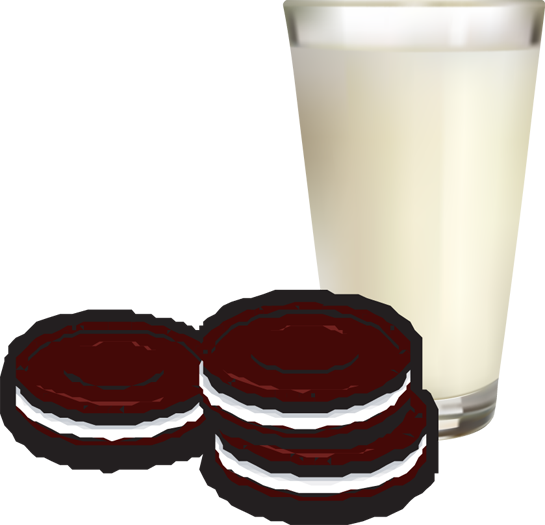 Clip Art Of Cookies And Milk Clipart Panda - Milk And Cookiesclipart (545x525)