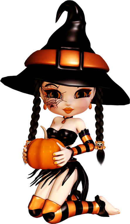 Brujita Halloween - Halloween Bruxinhas (444x762)