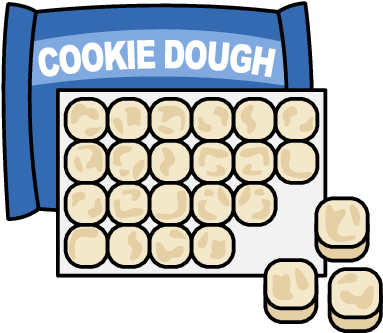 Open Cookies Dough - Cookie Dough (394x336)