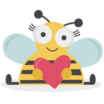 Valentine Bee Svg Bundle For Scrapbooking Cardmaking - Kate Cuttables Valentine (432x432)