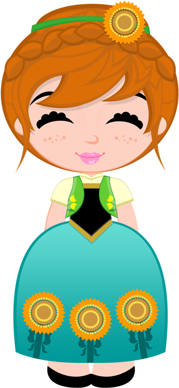 Dolls - Frozen Fever Clipart (459x800)