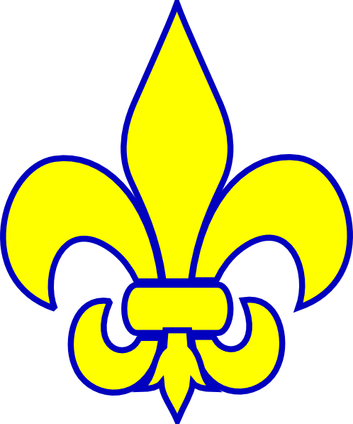 Scout Clip Art Scout Clip Art Clip Art, Gold And - Cub Scout Fleur De Lis Clip Art (498x597)