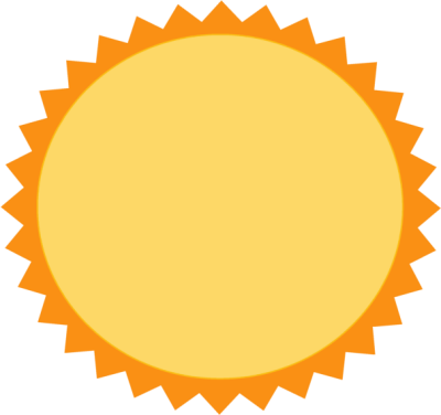 Sun Border Clip Art - Ozark Mountain Ufo Conference (400x376)