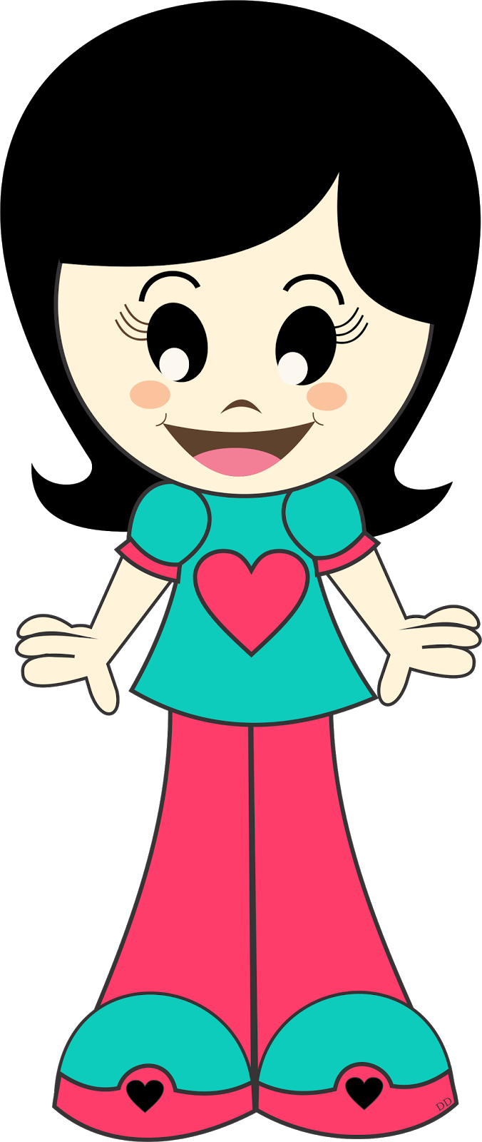 Desenho De Menina Gratis (676x1600)